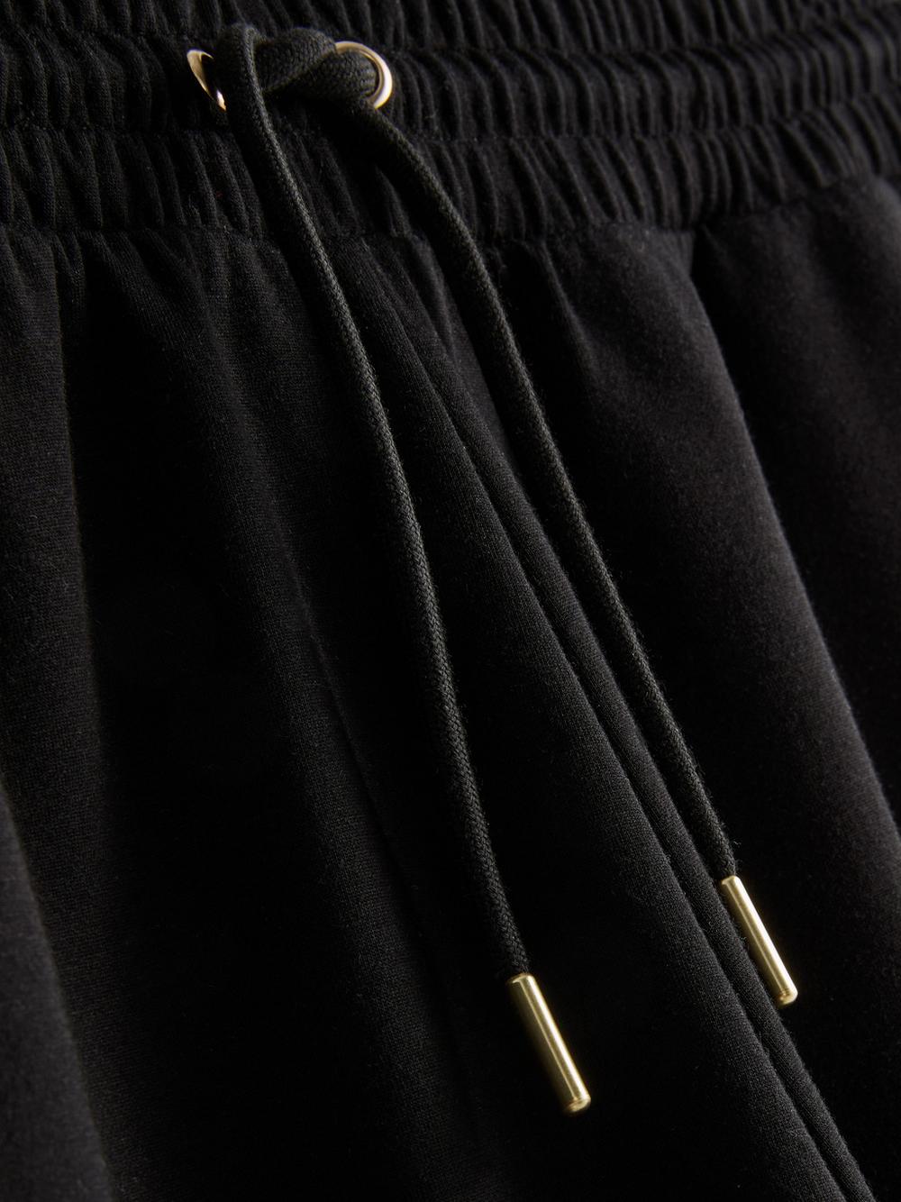 Modal Blend Tapered Joggers - Black