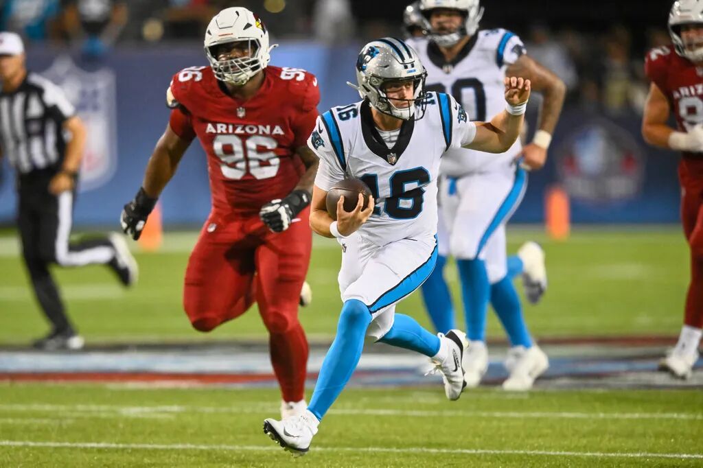 Carolina Panthers Offensive Line and Player #62 Zavala