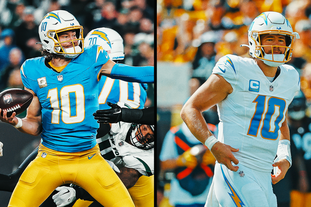 LA Chargers Powder Blue Home and Away Stitched Jerseys