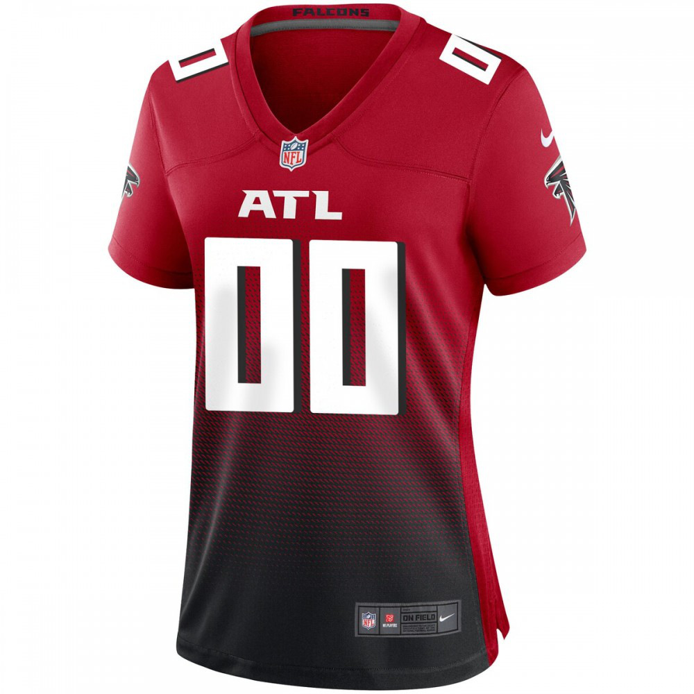 Atlanta Falcons Nike Women's Alternate Custom Game Jersey - Red-FF04   NFL 