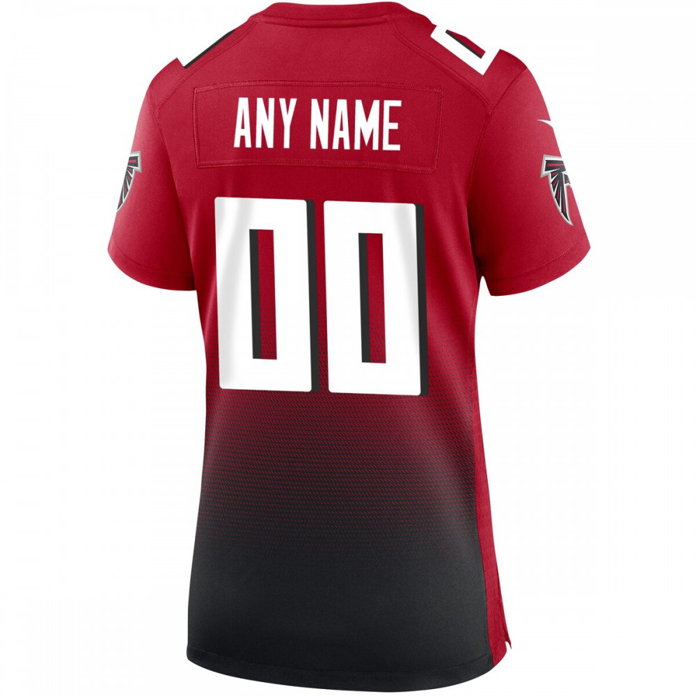 Atlanta Falcons Nike Women's Alternate Custom Game Jersey - Red-FF04   NFL 