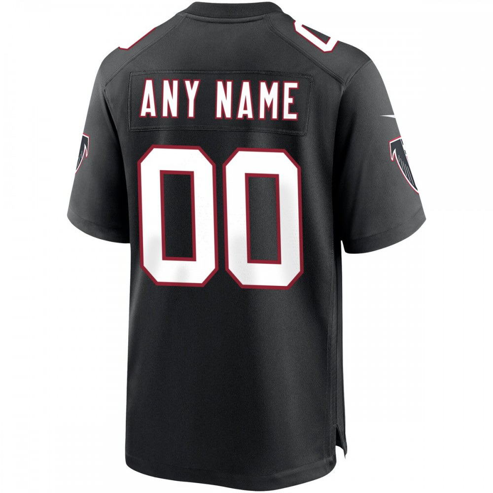 Atlanta Falcons Nike Throwback Custom Game Jersey - Black-FF04   NFL 