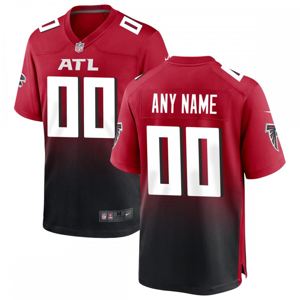 Atlanta Falcons Nike Alternate Custom Game Jersey - Red-FF04   NFL 