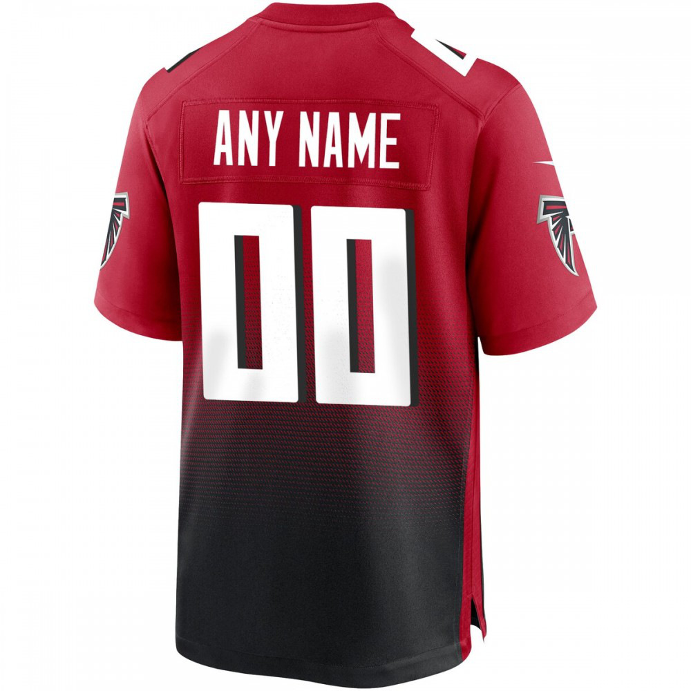 Atlanta Falcons Nike Alternate Custom Game Jersey - Red-FF04   NFL 