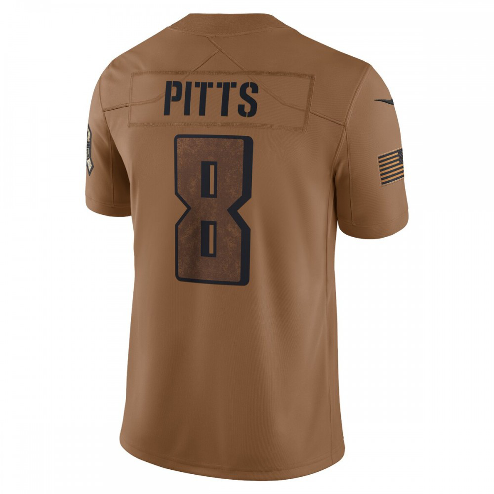 Kyle Pitts Atlanta Falcons Nike 2023 Salute To Service Limited Jersey - Brown-FF04   NFL 