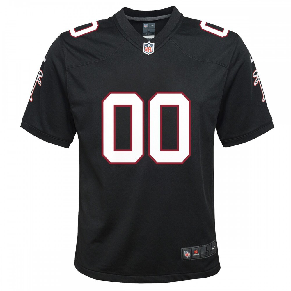 Atlanta Falcons Nike Youth Throwback Custom Game Jersey - Black-FF04   NFL 