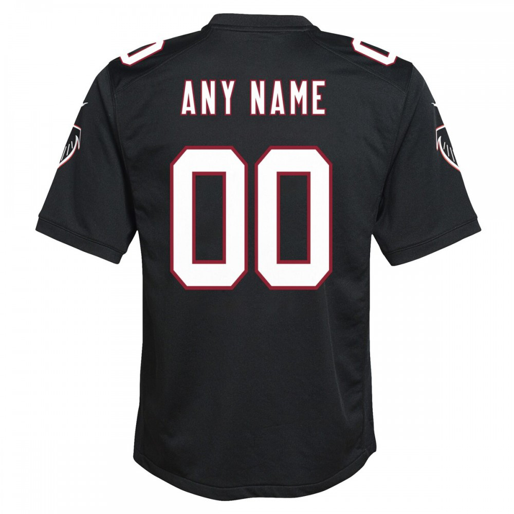 Atlanta Falcons Nike Youth Throwback Custom Game Jersey - Black-FF04   NFL 