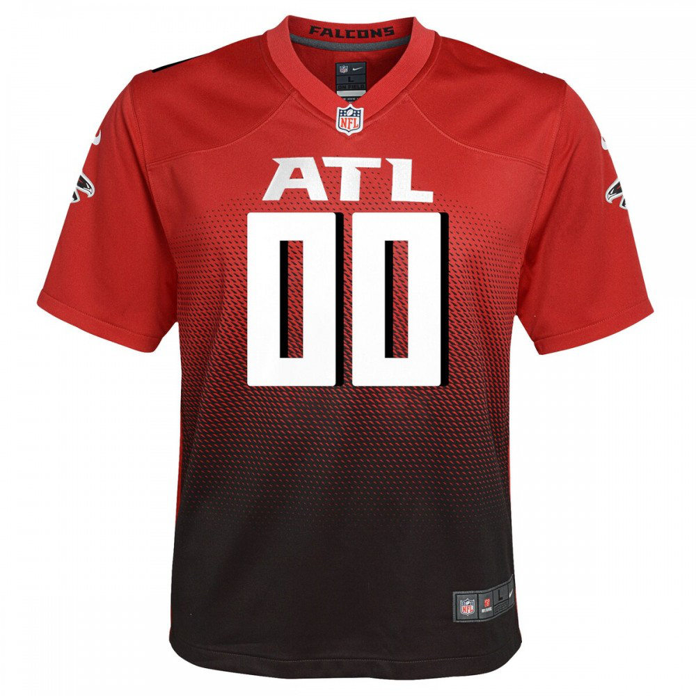Atlanta Falcons Nike Youth Alternate Custom Game Jersey - Red-FF04   NFL 
