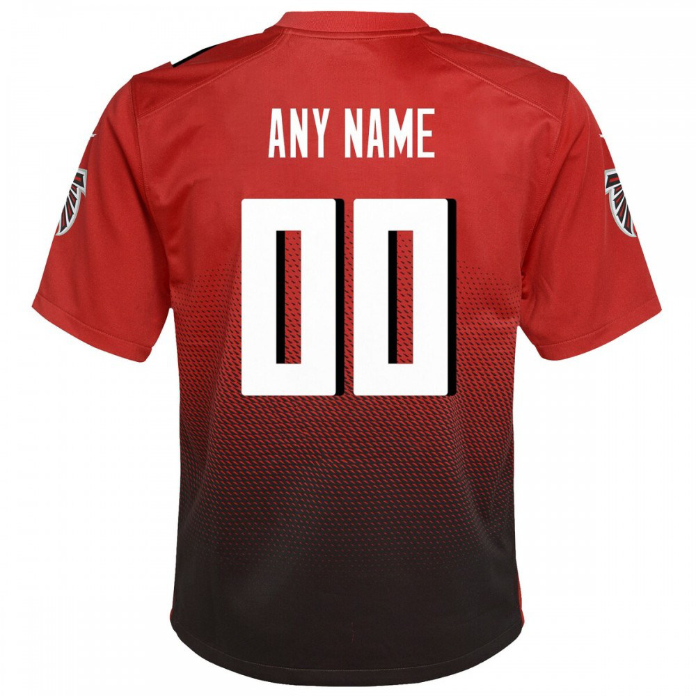 Atlanta Falcons Nike Youth Alternate Custom Game Jersey - Red-FF04   NFL 