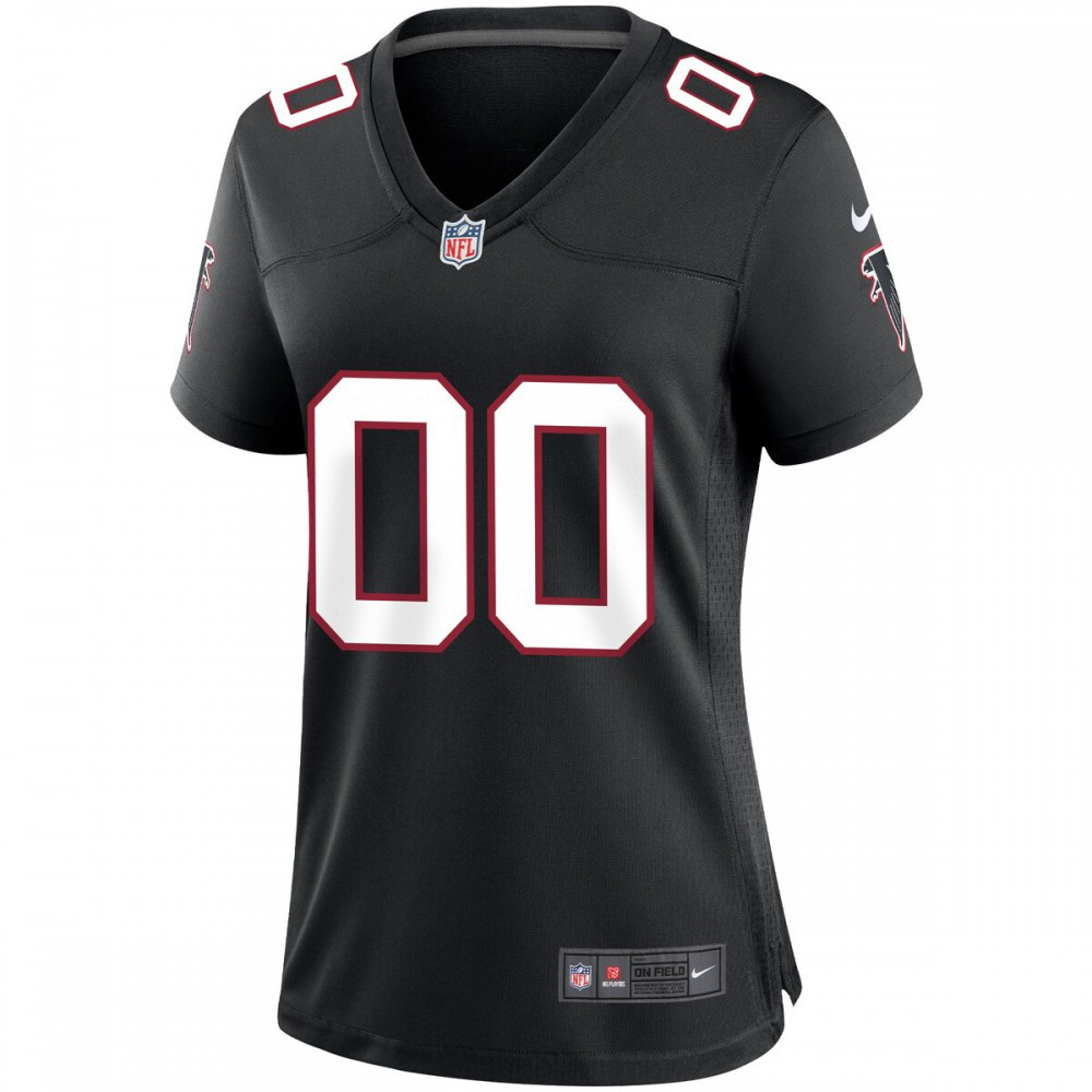 Atlanta Falcons Nike Women's Throwback Custom Game Jersey - Black-FF04   NFL 
