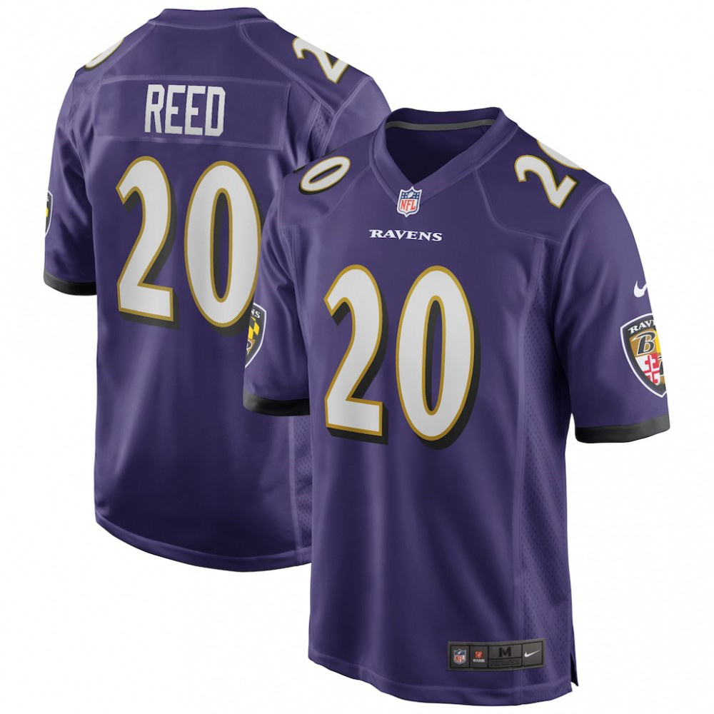 Ed Reed Baltimore Ravens Nike Game Retired Player Jersey - Purple-FF04   NFL 