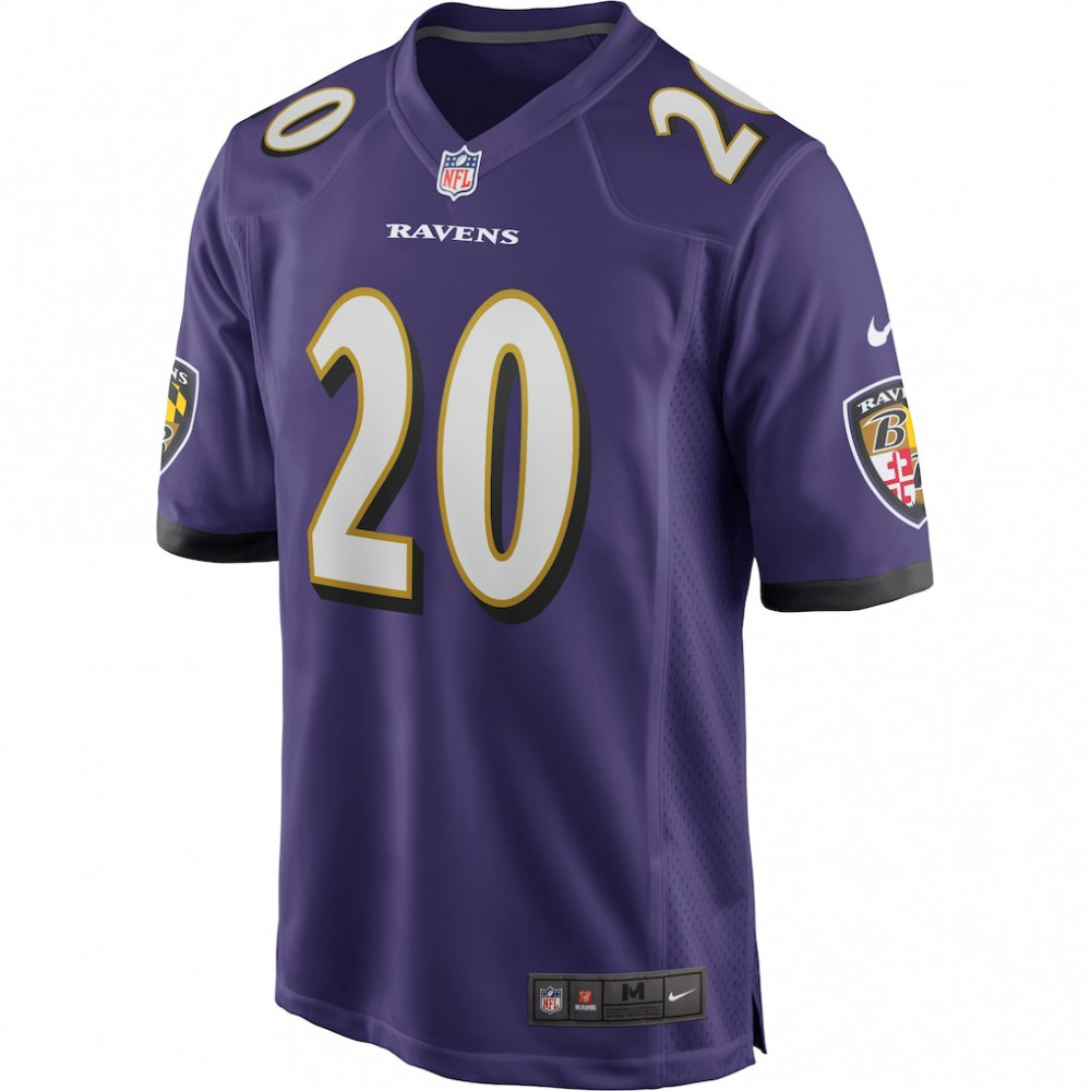 Ed Reed Baltimore Ravens Nike Game Retired Player Jersey - Purple-FF04   NFL 