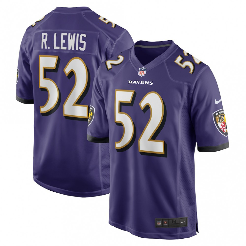 Ray Lewis Baltimore Ravens Nike Retired Player Jersey - Purple-FF04   NFL 