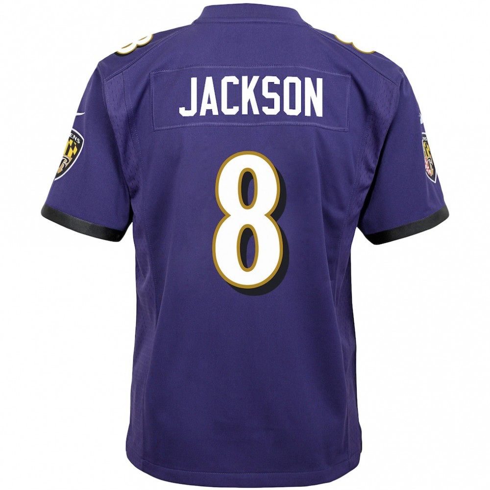 Lamar Jackson Baltimore Ravens Nike Youth Game Jersey - Purple-FF04   NFL 