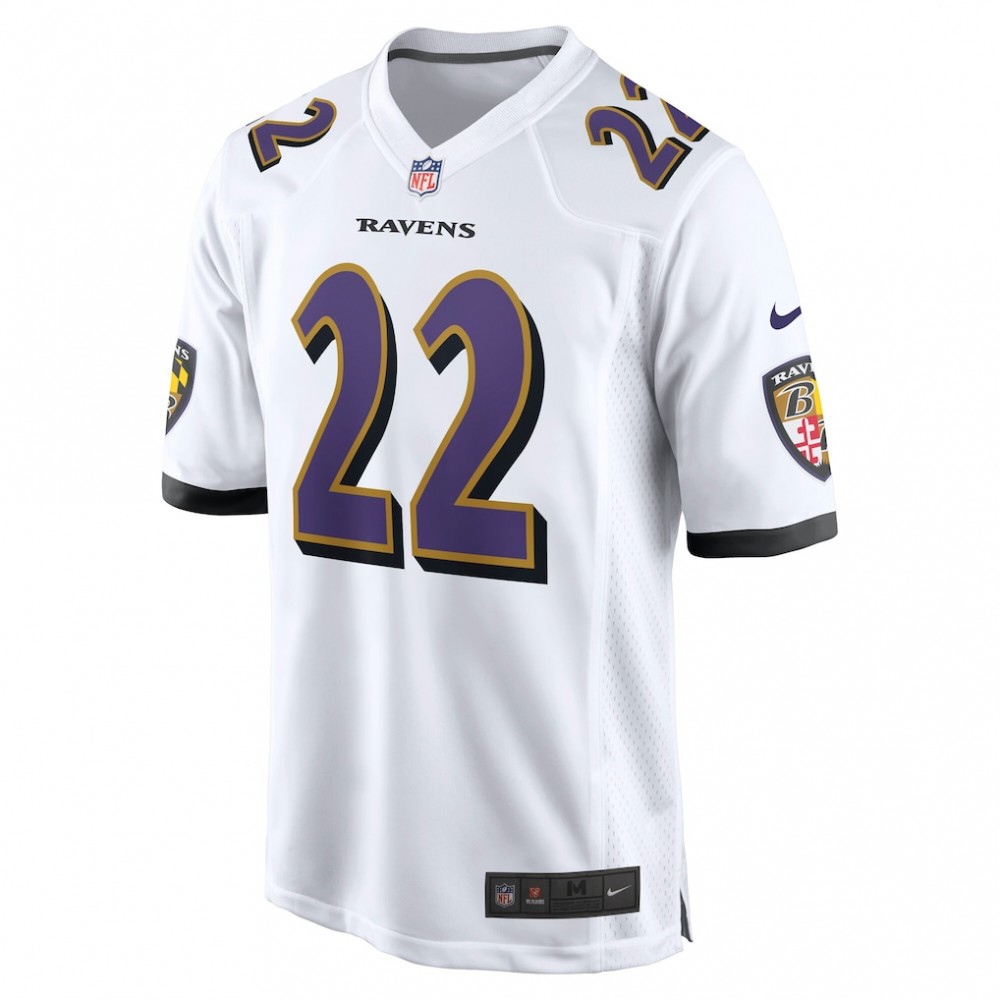 Derrick Henry Baltimore Ravens Nike White Game Jersey - White-FF04   NFL 