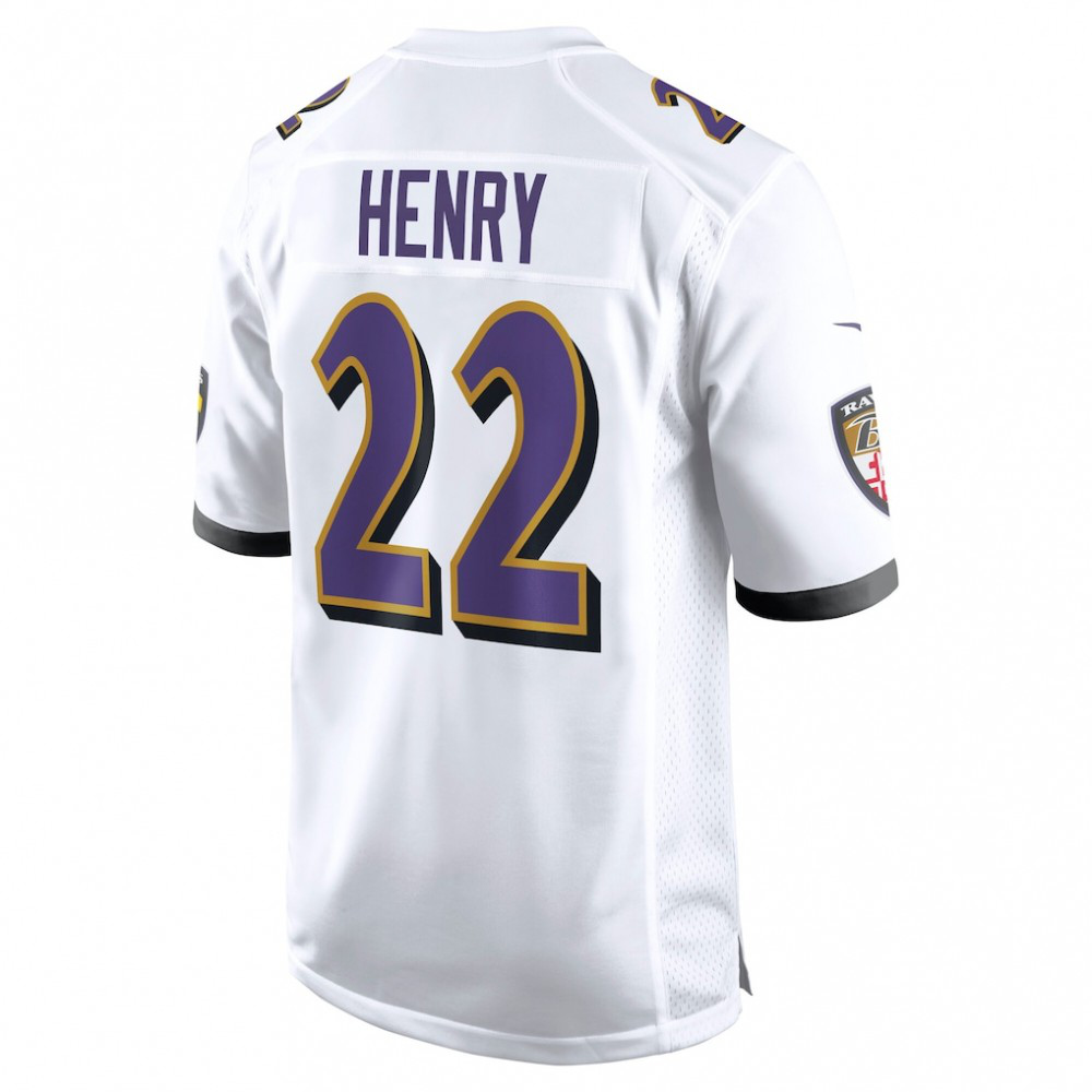 Derrick Henry Baltimore Ravens Nike White Game Jersey - White-FF04   NFL 
