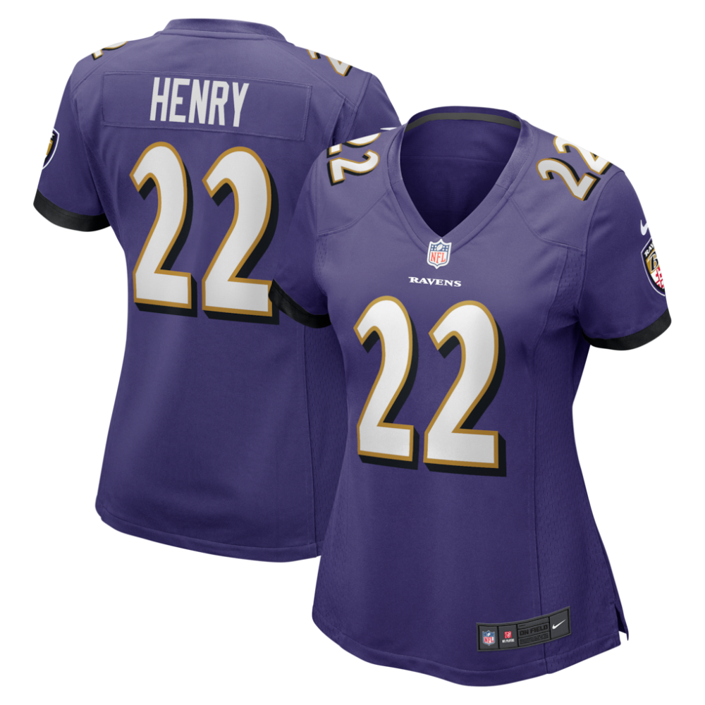 Derrick Henry Baltimore Ravens Nike Women's Game Player Jersey - Purple-FF04   NFL 