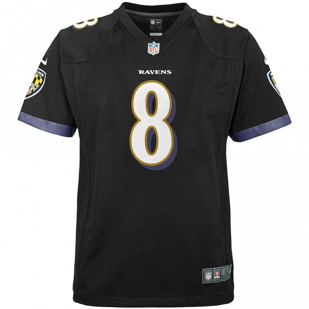 Lamar Jackson Baltimore Ravens Nike Youth Game Jersey - Black-FF04   NFL 