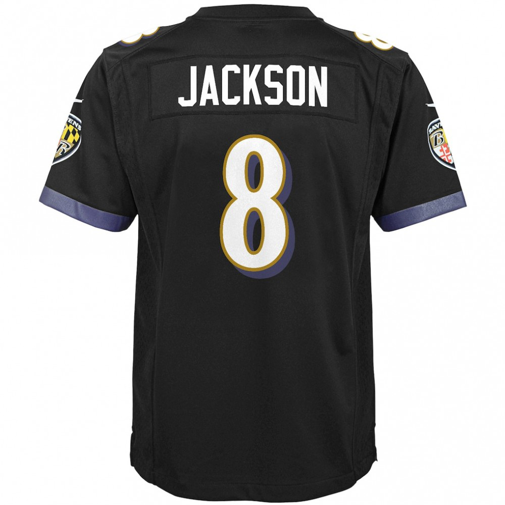Lamar Jackson Baltimore Ravens Nike Youth Game Jersey - Black-FF04   NFL 