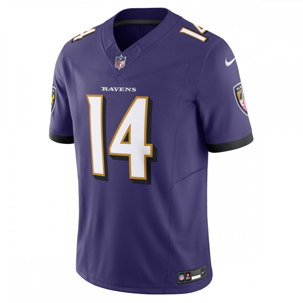 Kyle Hamilton Baltimore Ravens Nike Vapor F.U.S.E. Limited Jersey - Purple-FF04   NFL 