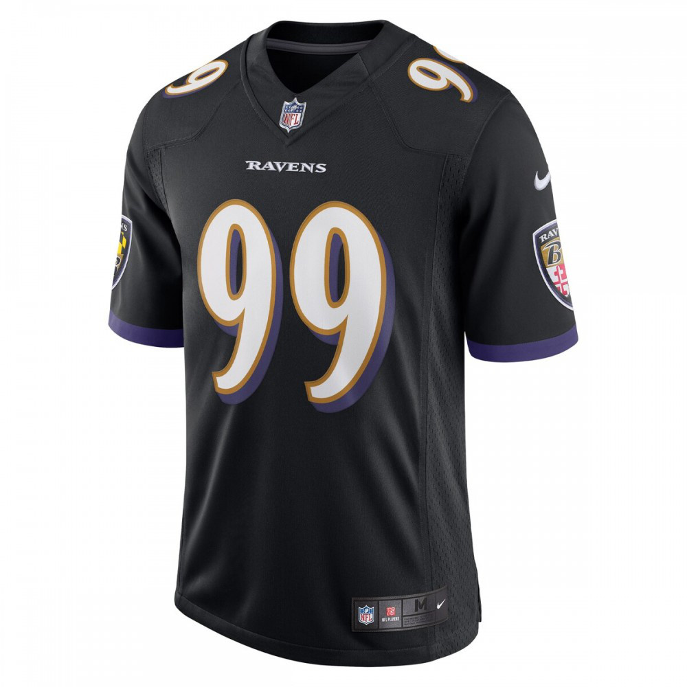 Odafe Oweh Baltimore Ravens Nike Vapor Limited Jersey - Black-FF04   NFL 