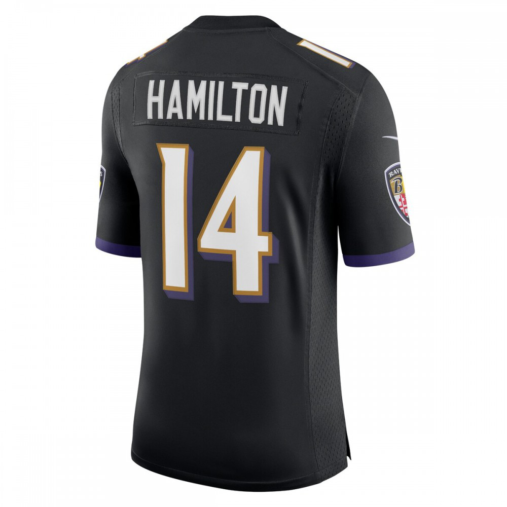 Kyle Hamilton Baltimore Ravens Nike Men's Vapor Limited Jersey - Black-FF04   NFL 