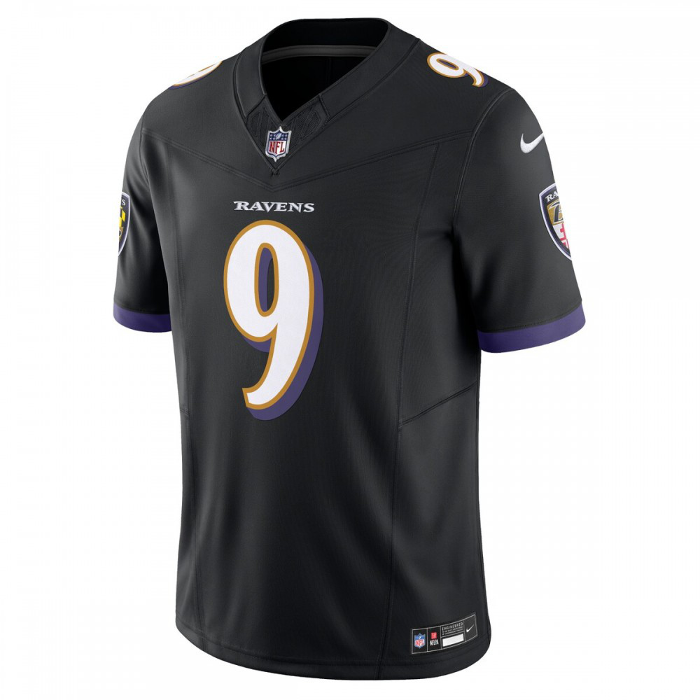 Justin Tucker Baltimore Ravens Nike Vapor F.U.S.E. Limited Alternate Jersey - Black-FF04   NFL 