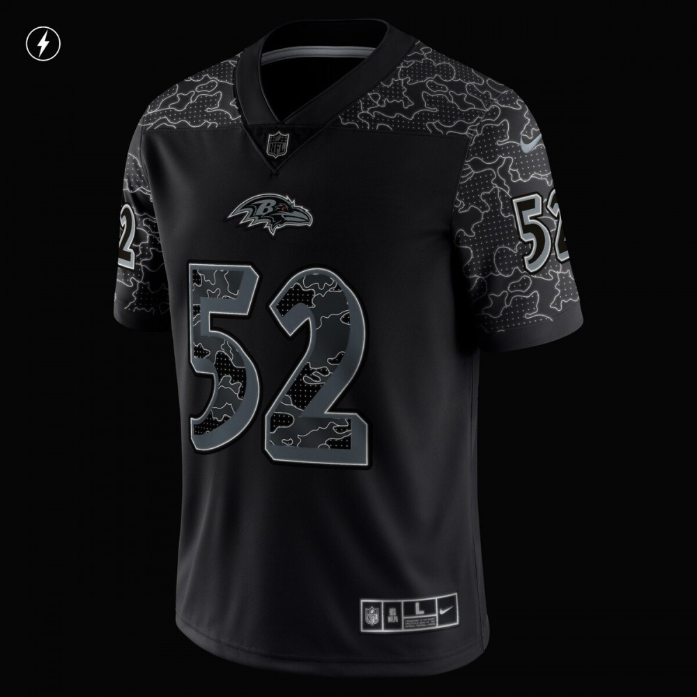 Ray Lewis Baltimore Ravens Nike Retired Player RFLCTV Limited Jersey - Black-FF04   NFL 