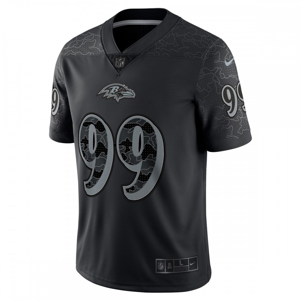 Odafe Oweh Baltimore Ravens Nike RFLCTV Limited Jersey - Black-FF04   NFL 