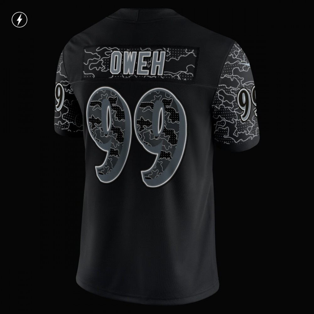 Odafe Oweh Baltimore Ravens Nike RFLCTV Limited Jersey - Black-FF04   NFL 