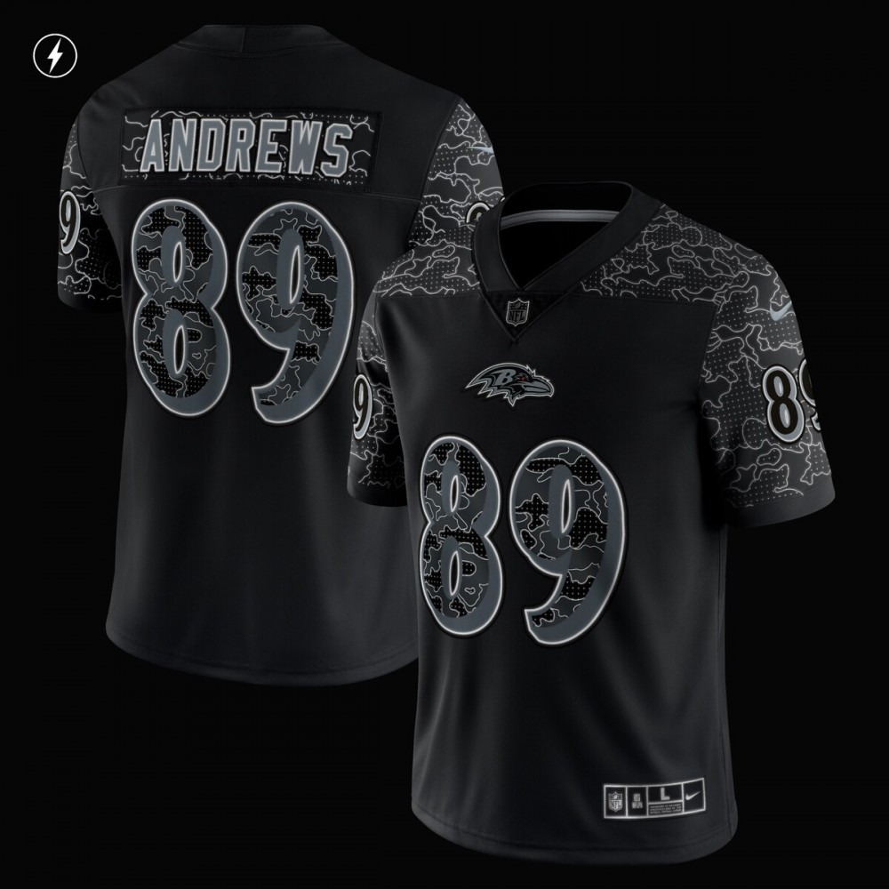 Mark Andrews Baltimore Ravens Nike RFLCTV Limited Jersey - Black-FF04   NFL 