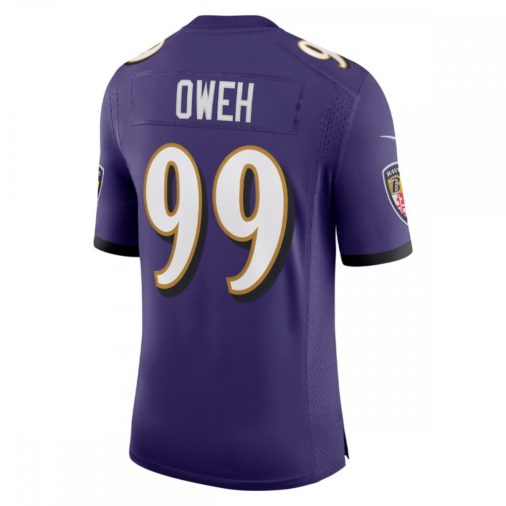 Odafe Oweh Baltimore Ravens Nike Vapor Limited Jersey - Purple-FF04   NFL 
