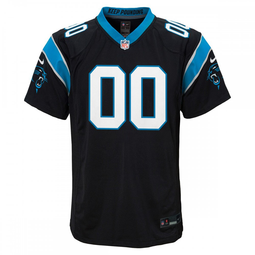 Carolina Panthers Nike Youth Custom Game Jersey - Black-FF04   NFL 