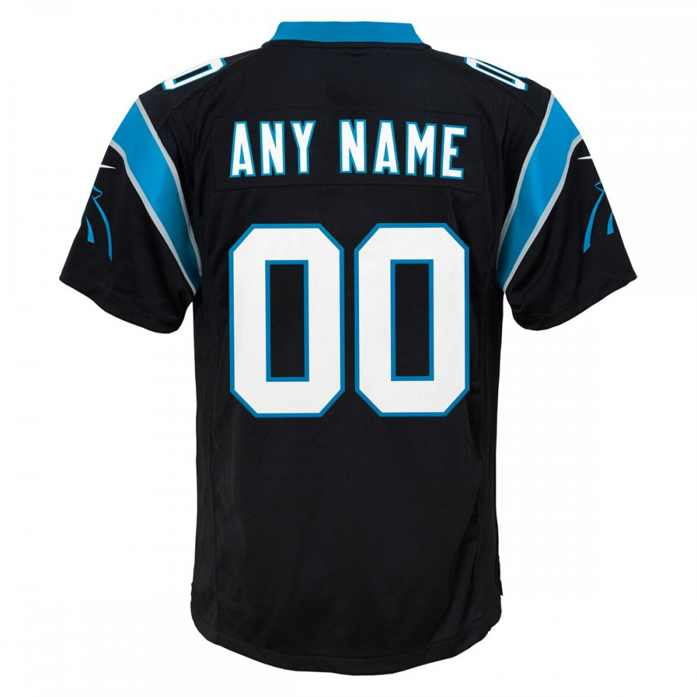 Carolina Panthers Nike Youth Custom Game Jersey - Black-FF04   NFL 