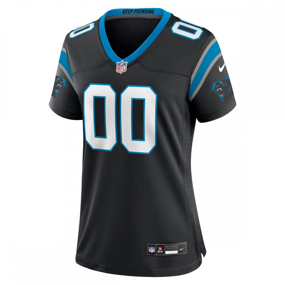 Carolina Panthers Nike Women's Custom Game Jersey - Black-FF04   NFL 