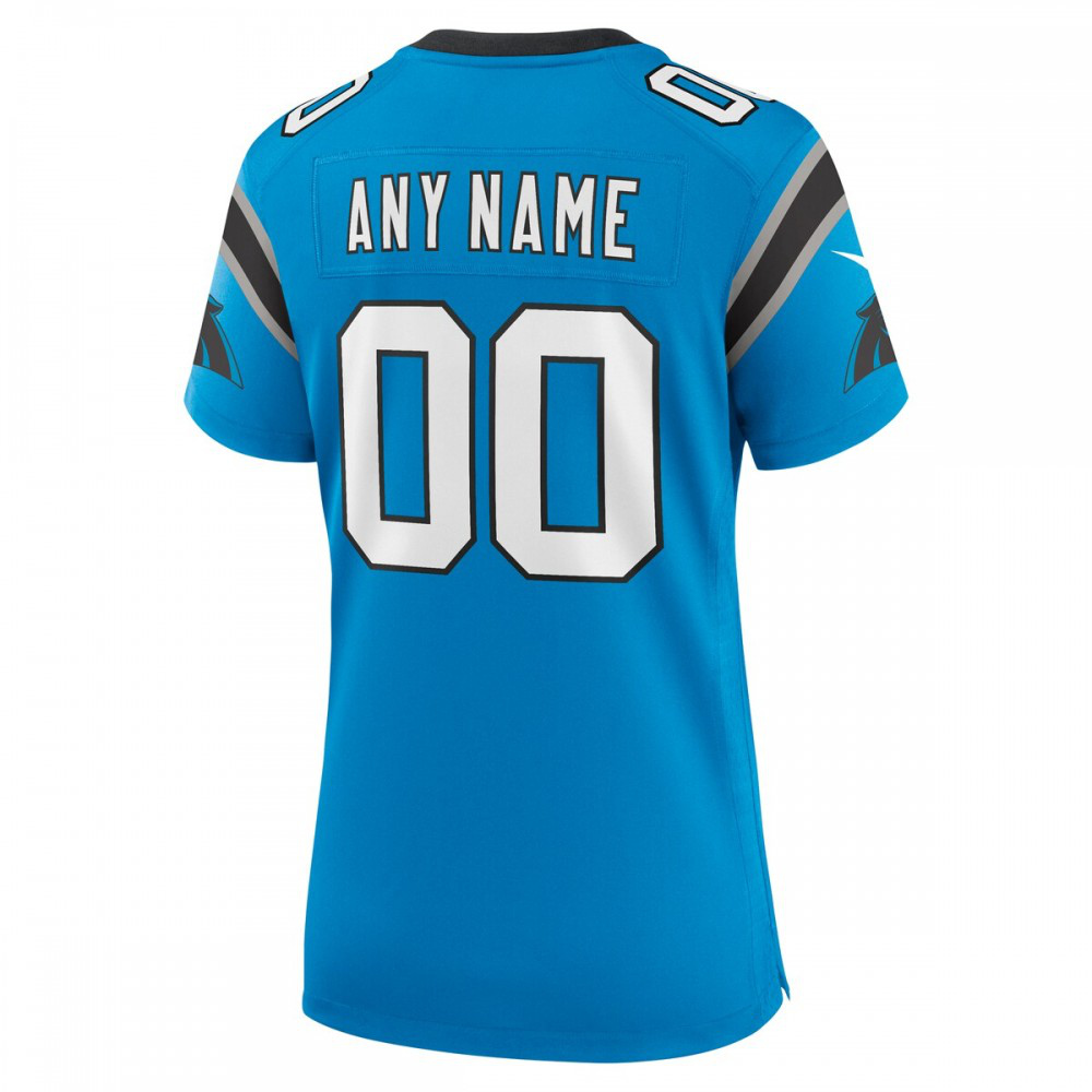 Carolina Panthers Nike Women's Alternate Custom Game Jersey - Blue-FF04   NFL 