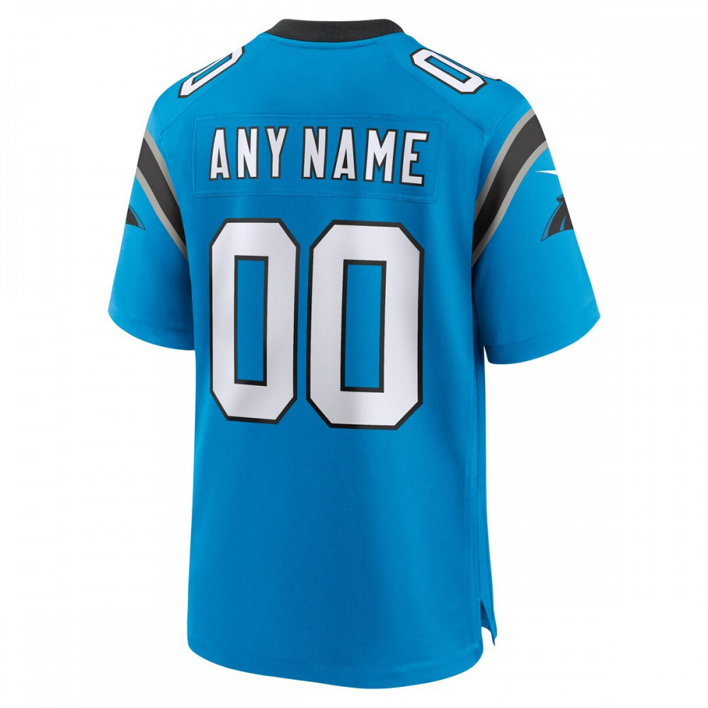 Carolina Panthers Nike Alternate Custom Game Jersey - Blue-FF04   NFL 