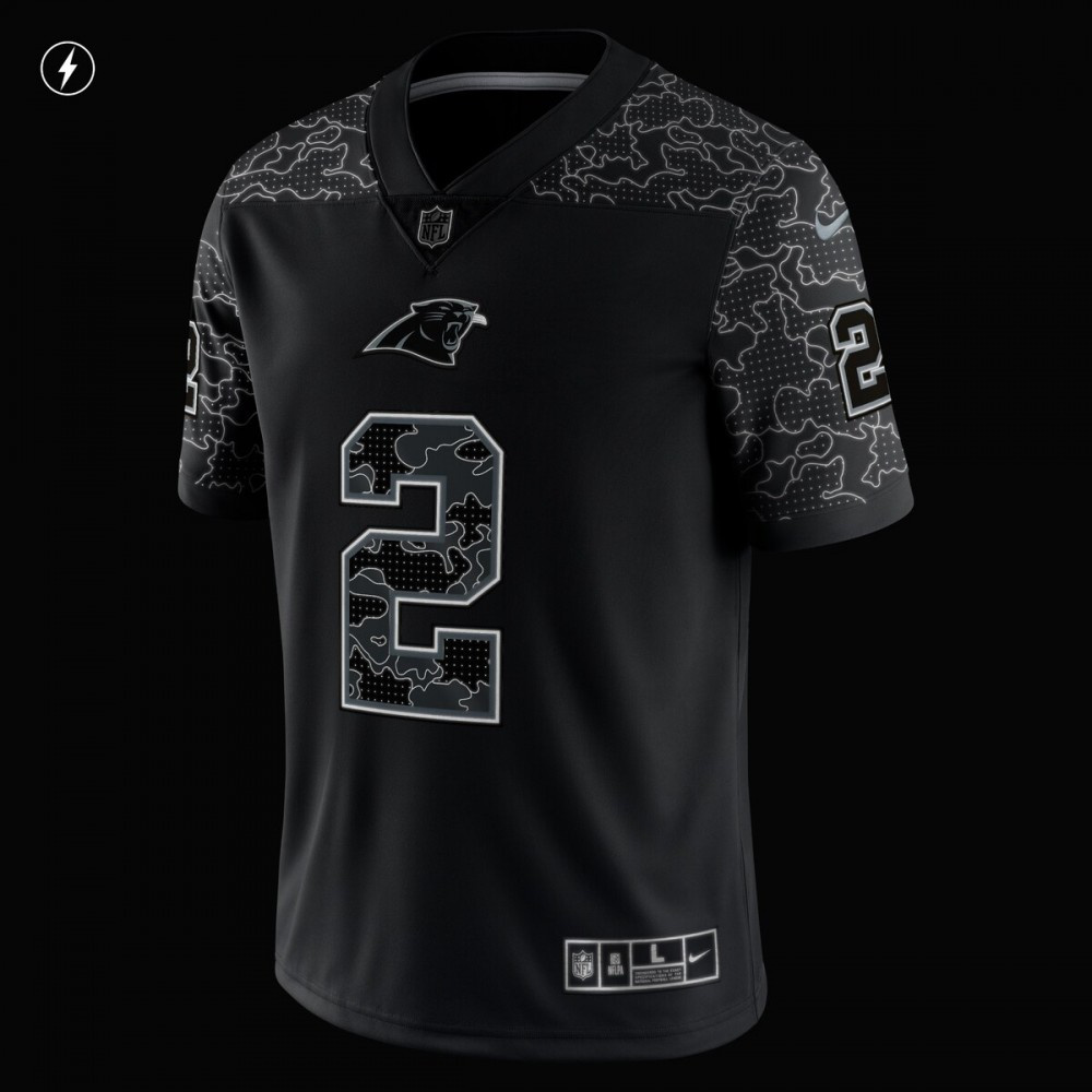 D.J. Moore Carolina Panthers Nike RFLCTV Limited Jersey - Black-FF04   NFL 