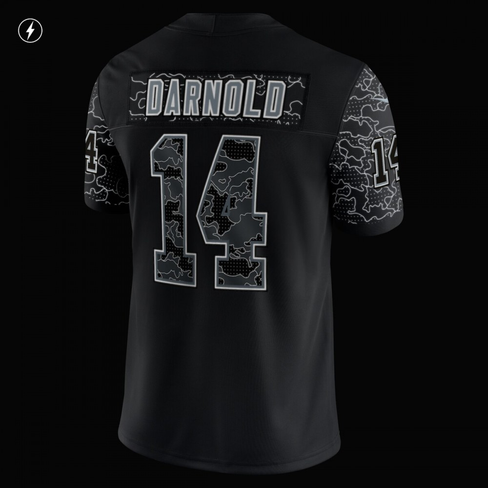 Sam Darnold Carolina Panthers Nike RFLCTV Limited Jersey - Black-FF04   NFL 