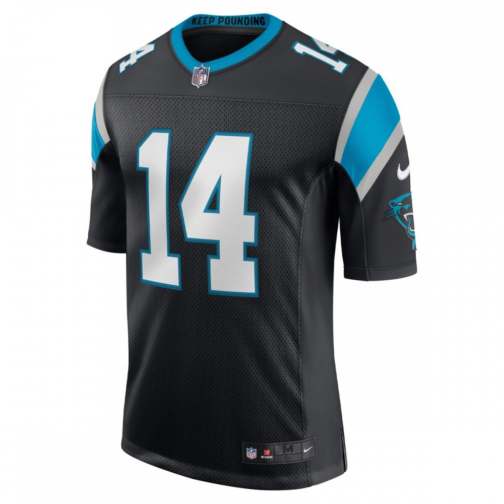Sam Darnold Carolina Panthers Nike Vapor Limited Jersey - Black-FF04   NFL 