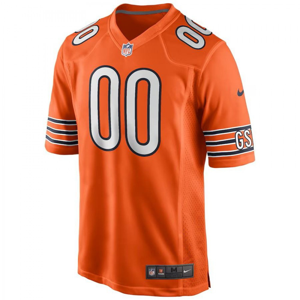Chicago Bears Nike Custom Youth Vapor Limited Jersey - Orange-FF04   NFL 