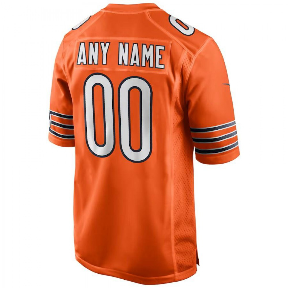 Chicago Bears Nike Custom Youth Vapor Limited Jersey - Orange-FF04   NFL 