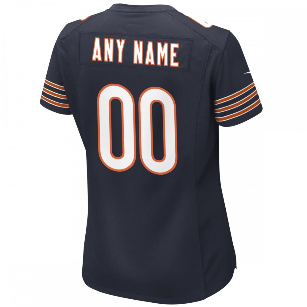 Chicago Bears Nike Women's Custom Game Jersey - Navy-FF04   NFL 