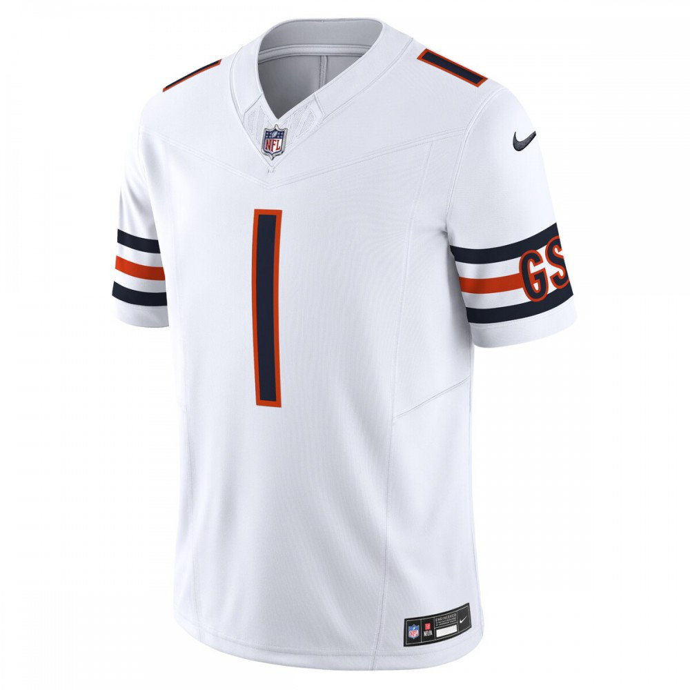 Justin Fields Chicago Bears Nike Vapor F.U.S.E. Limited Jersey - White-FF04   NFL 