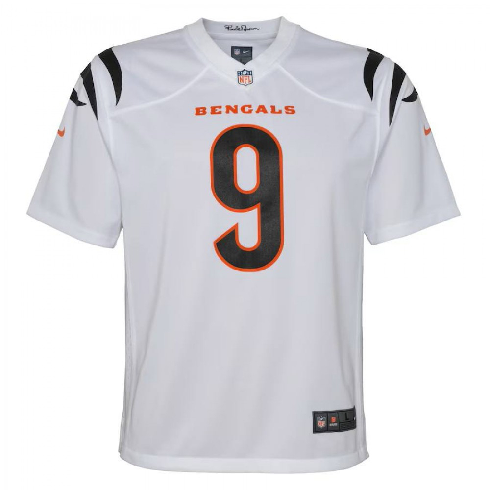 Joe Burrow Cincinnati Bengals Nike Youth Game Jersey - White-FF04   NFL 