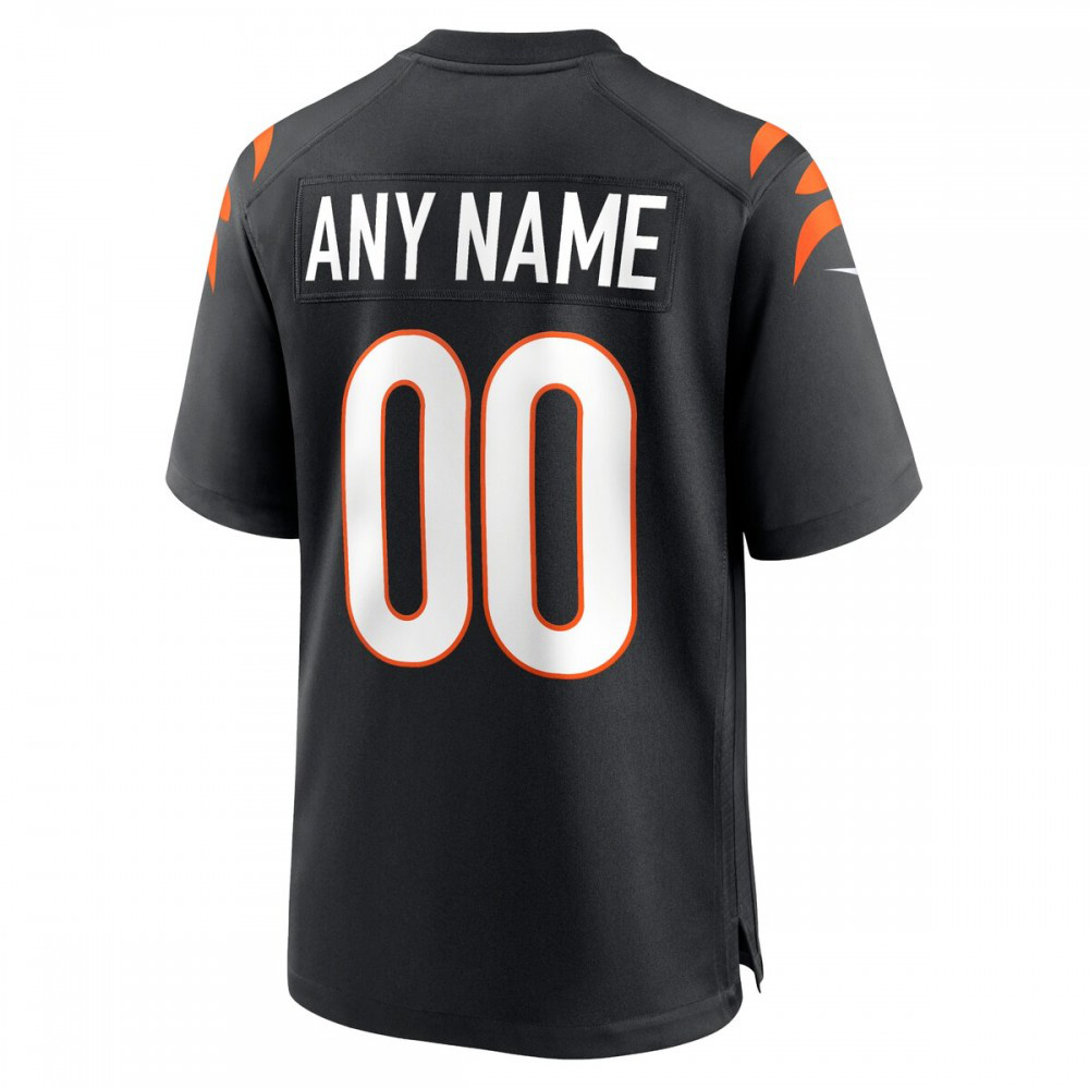 Cincinnati Bengals Nike Game Custom Jersey - Black-FF04   NFL 