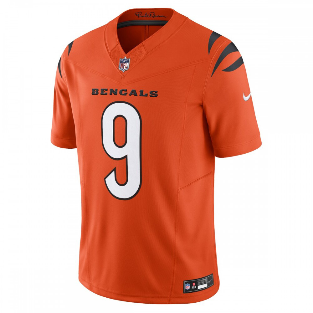 Joe Burrow Cincinnati Bengals Nike Vapor F.U.S.E. Limited Jersey - Orange-FF04   NFL 