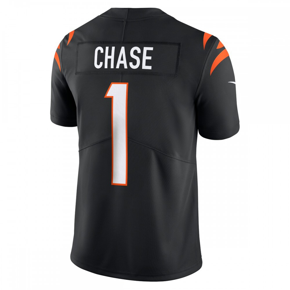 Ja'Marr Chase Cincinnati Bengals Nike Vapor Untouchable Limited Jersey - Black-FF04   NFL 