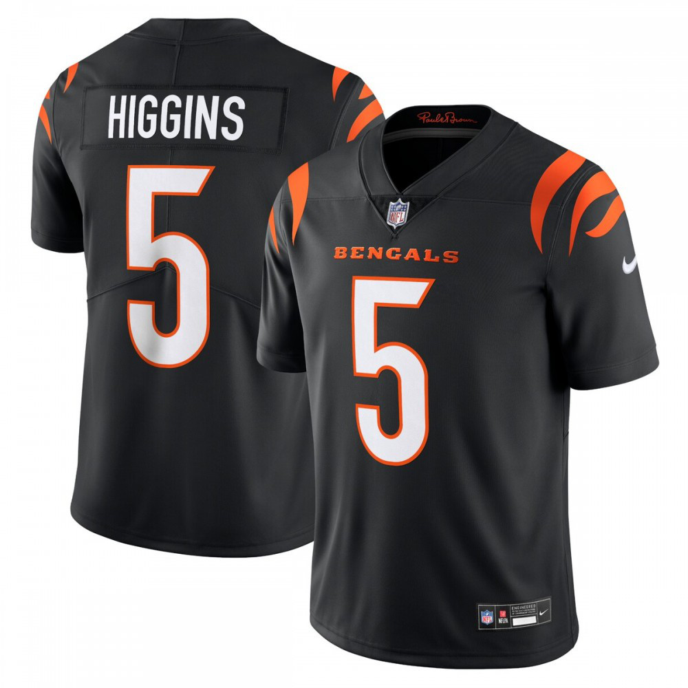 Tee Higgins Cincinnati Bengals Nike Vapor Untouchable Limited Jersey - Black-FF04   NFL 