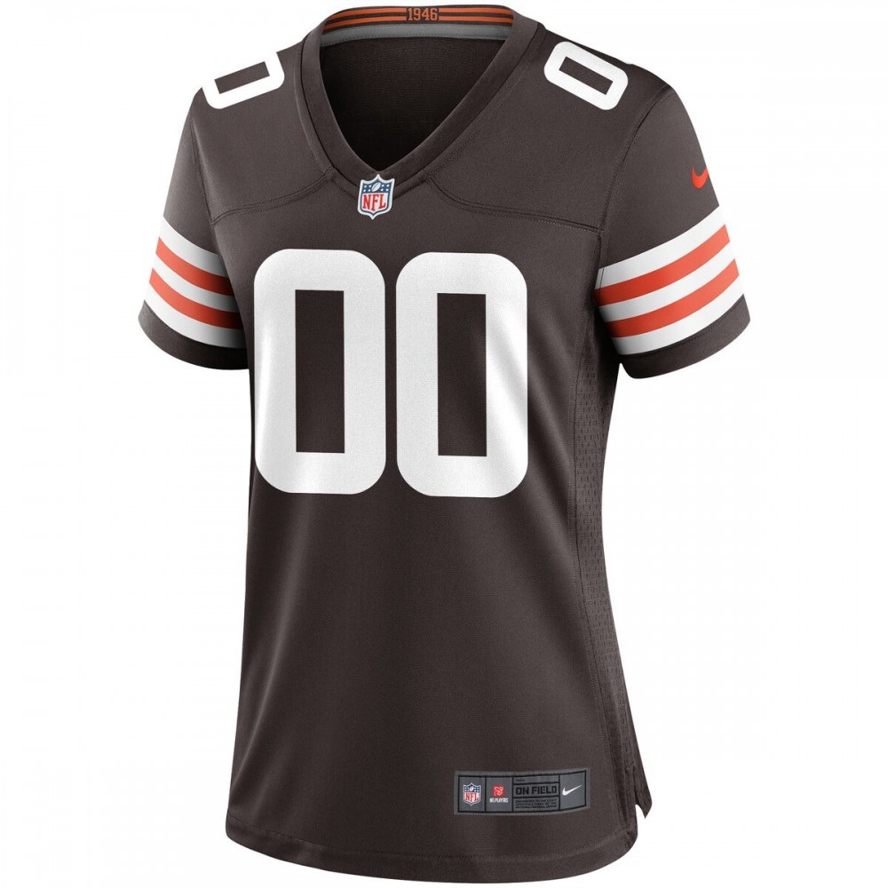 Nike Cleveland Browns Women's Custom Game Jersey - Brown-FF04   NFL 